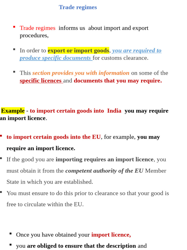 International Trade Guidelines | PDF | Non Tariff Barriers To Trade ...