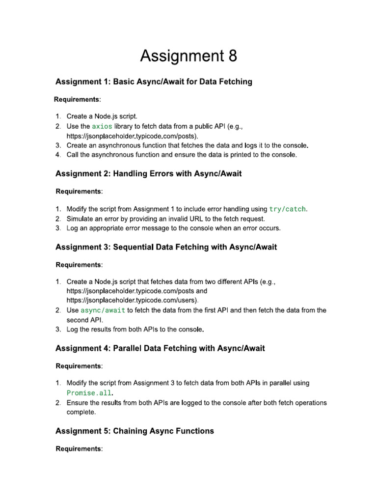 Assignment 8 | PDF