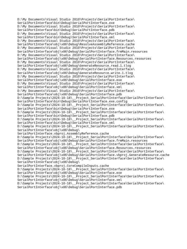 Serial Port Interface Project Files | PDF | Graphical User Interfaces ...