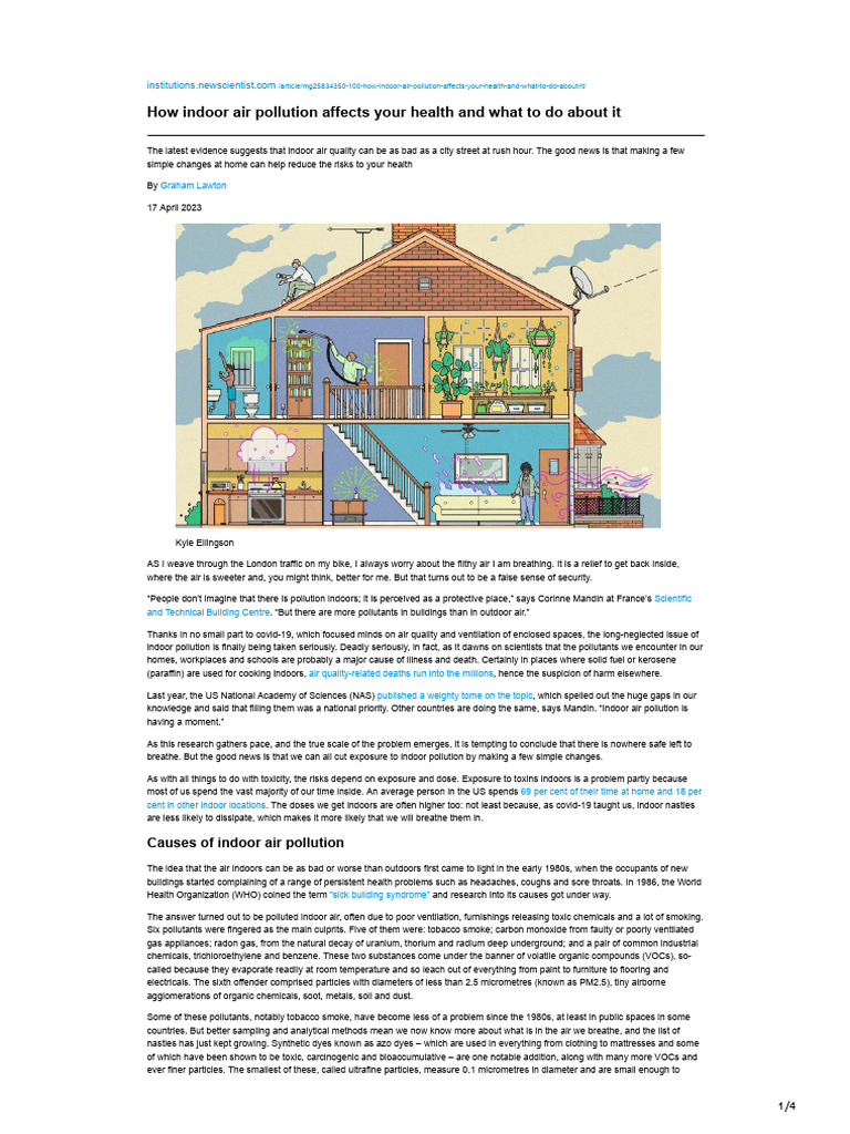 Indoor Air Pollution: Health Risks & Solutions | PDF | Air Pollution ...