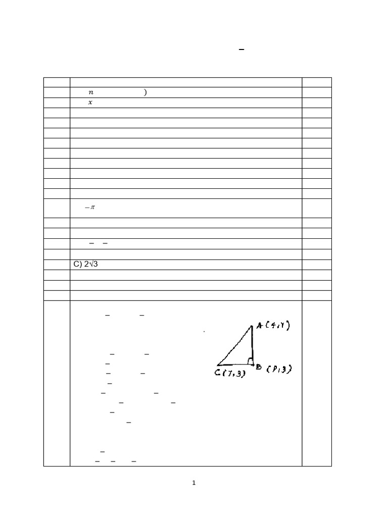 Class X Maths Model Exam Key | PDF | Elementary Geometry | Euclidean ...