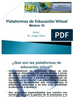 Plataformas de Educación Virtual