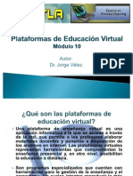 Plataformas de educación virtual