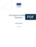 38912172 Resumos de Principios de Didatica Antonio Semedo