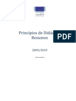 Resumos de Principios de Didatica Antonio Semedo