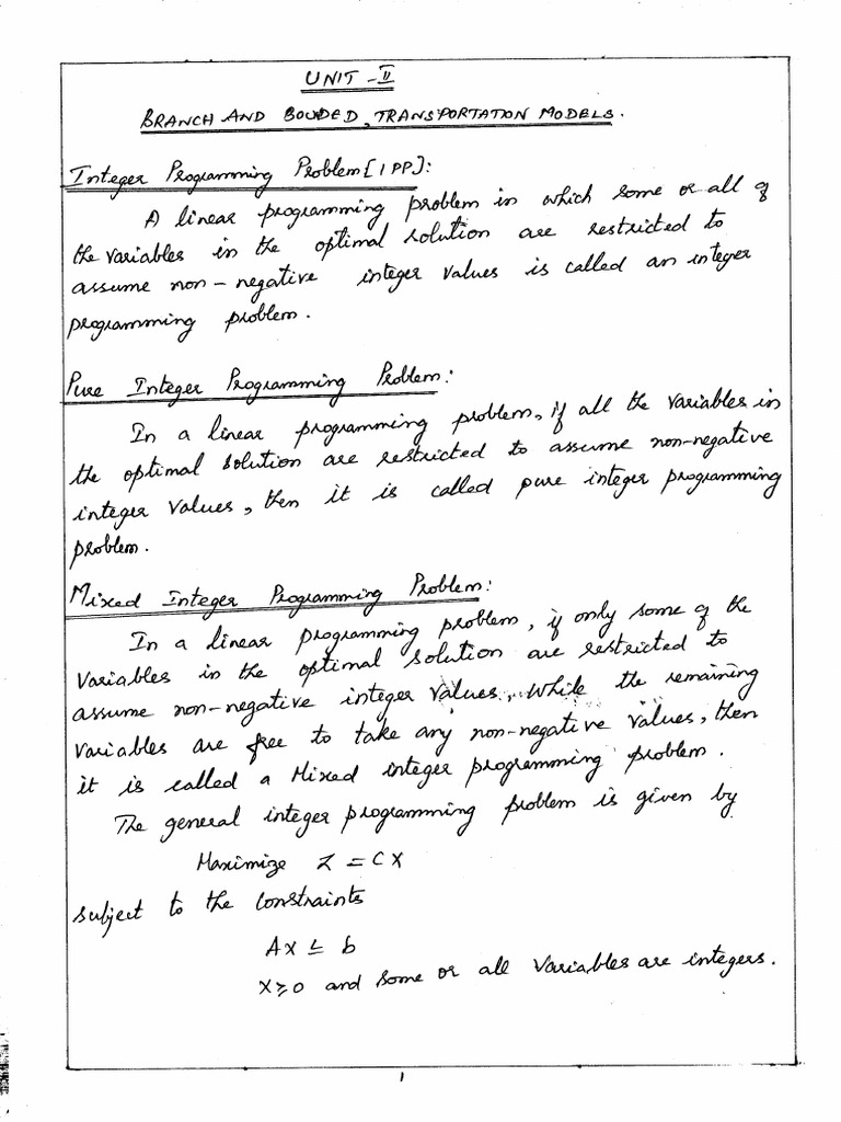 Or Unit-II Notes | PDF