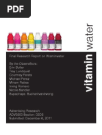 Download Vitaminwater Advertising Research Report by Courtney Perets SN82804871 doc pdf