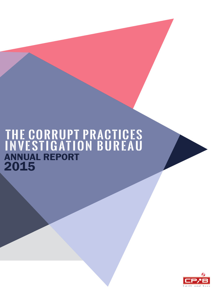 2015 CPIB Annual Report on Corruption | PDF | Singapore | World Politics
