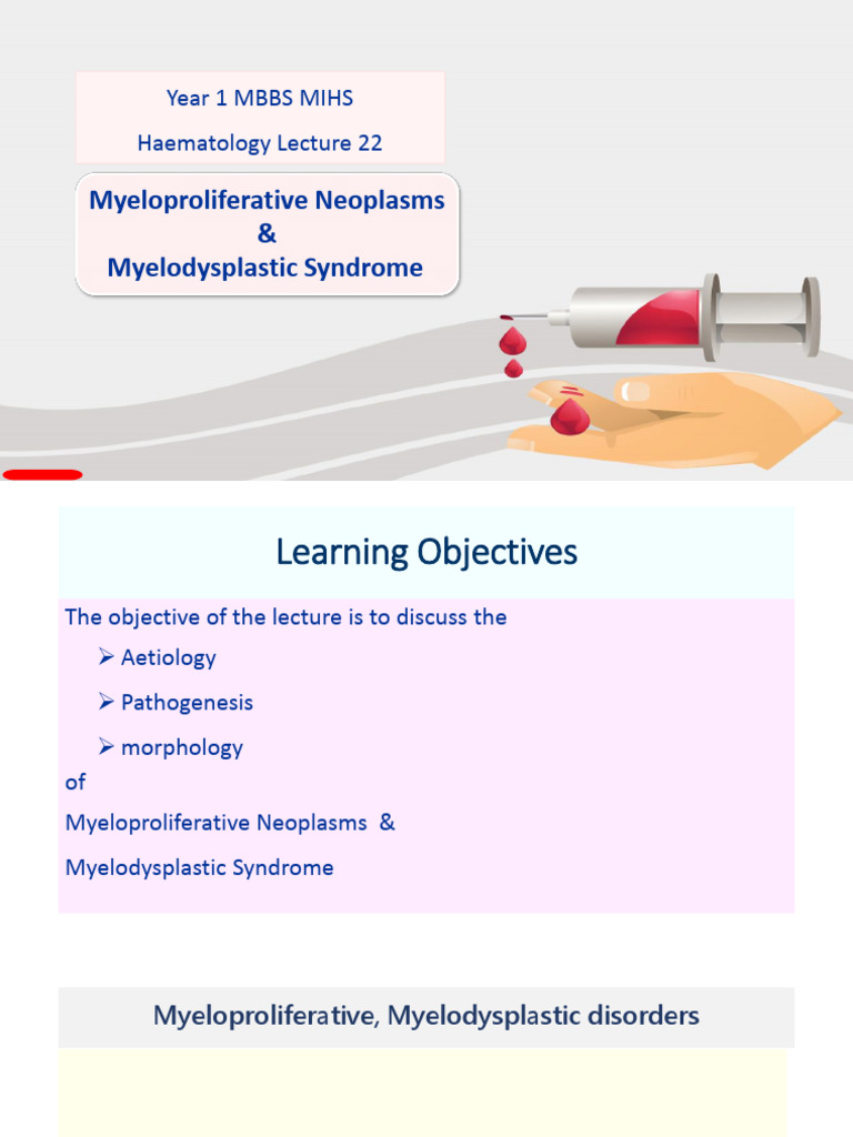 Myeloproliferative Neoplasms Overview | PDF | Tyrosine Kinase | Signal ...