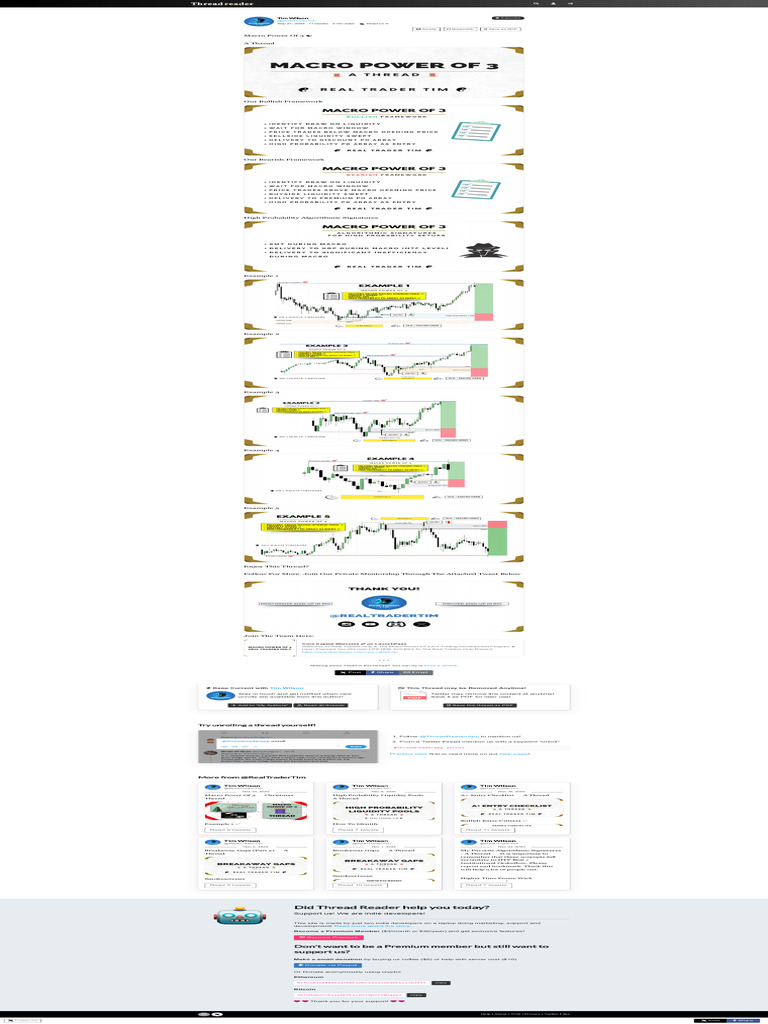 Macro Power of 3 Trading Insights | PDF | Cyberspace | World Wide Web