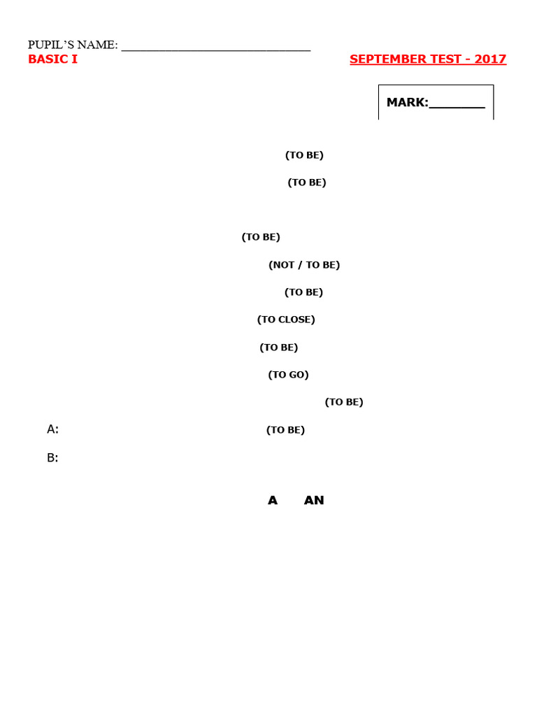September 2017 English Test | PDF | Linguistics | Linguistic Morphology