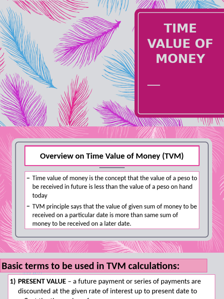 Time Value of Money Explained | PDF | Time Value Of Money | Interest