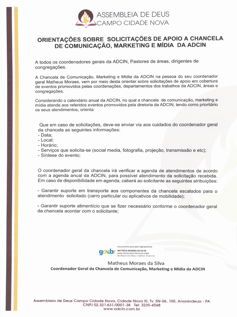 Chancela de comunicação | PDF
