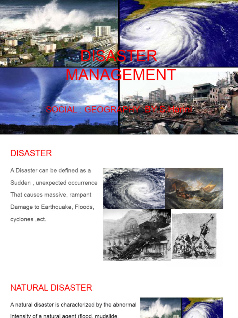 Disaster Management Pdf Natural Disasters Flood