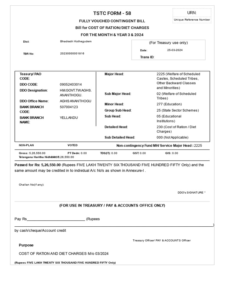 Advance Bill | PDF | Government Finances