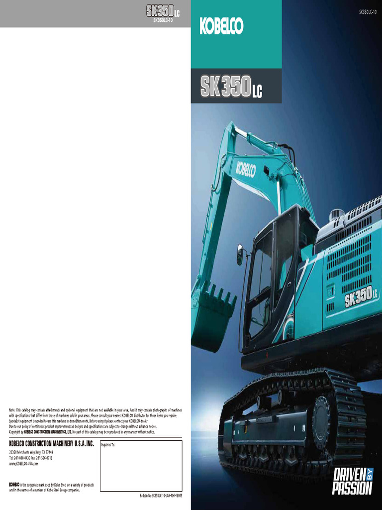Kobelco SK350LC-10 | PDF