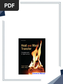 Complete Answer Guide for Heat and Mass Transfer Fundamentals and Applications 5th Edition Cengel Solutions Manual