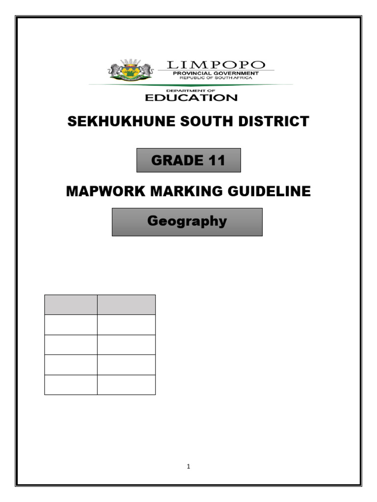 Grade 11 Geography Mapwork Guide | PDF | Geographic Information System ...