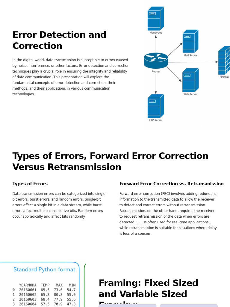 Error Detection and Correction | PDF | Error Detection And Correction ...