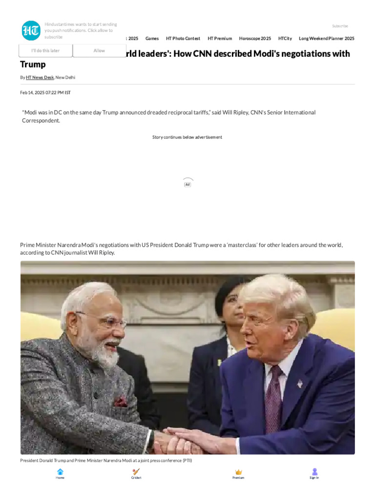 'A Masterclass For Other World Leaders' - How CNN Described Modi's ...