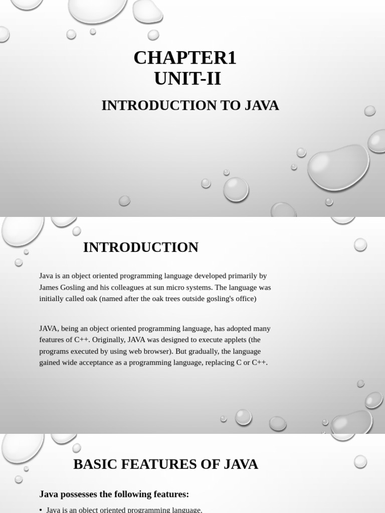 Chapter 1 Unit 2 1739439891-4 | PDF | Java (Programming Language ...