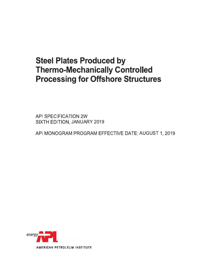 Api 2W 2019 | PDF