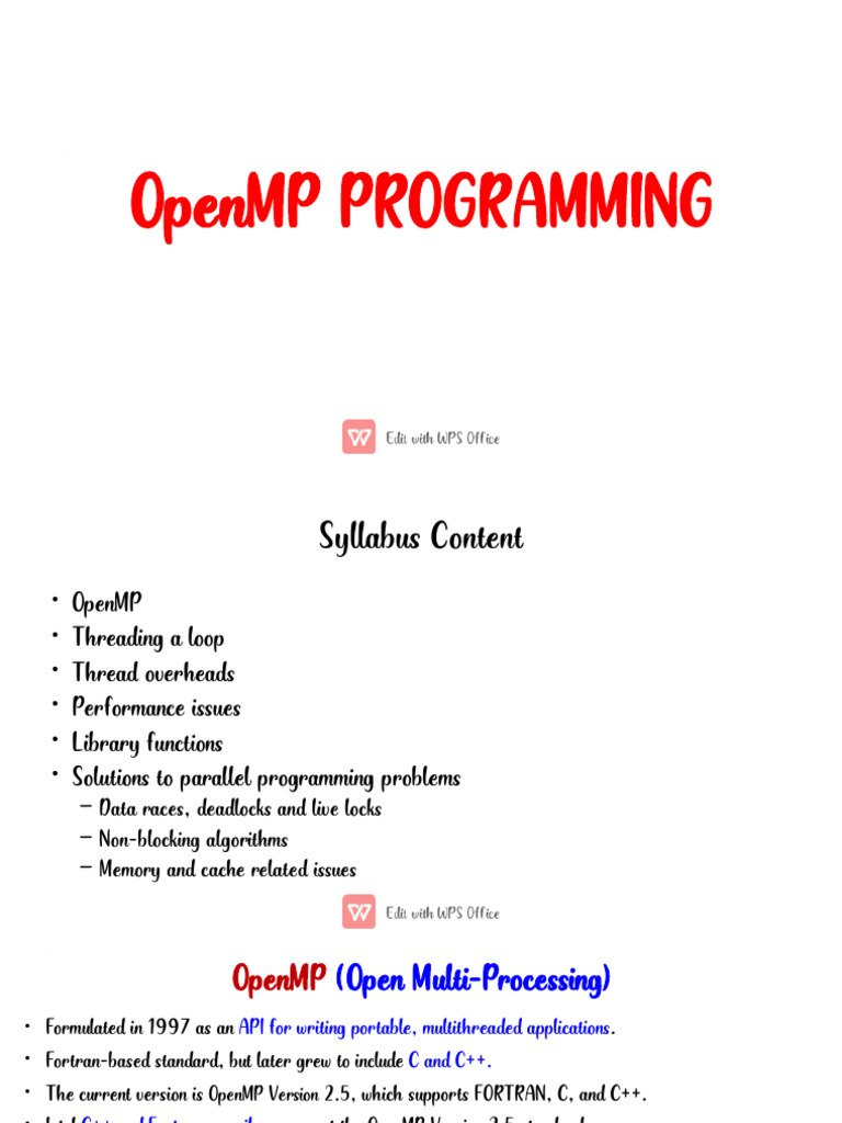 Unit Iii | PDF | Thread (Computing) | Parallel Computing
