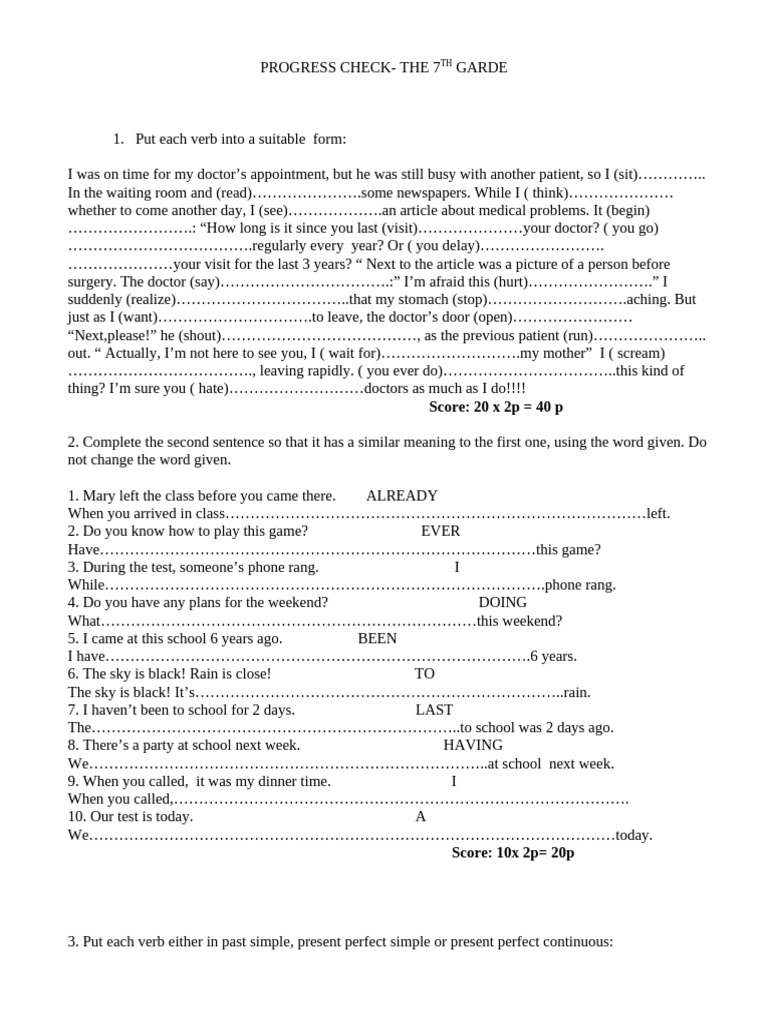 diagnosis test_7 | PDF