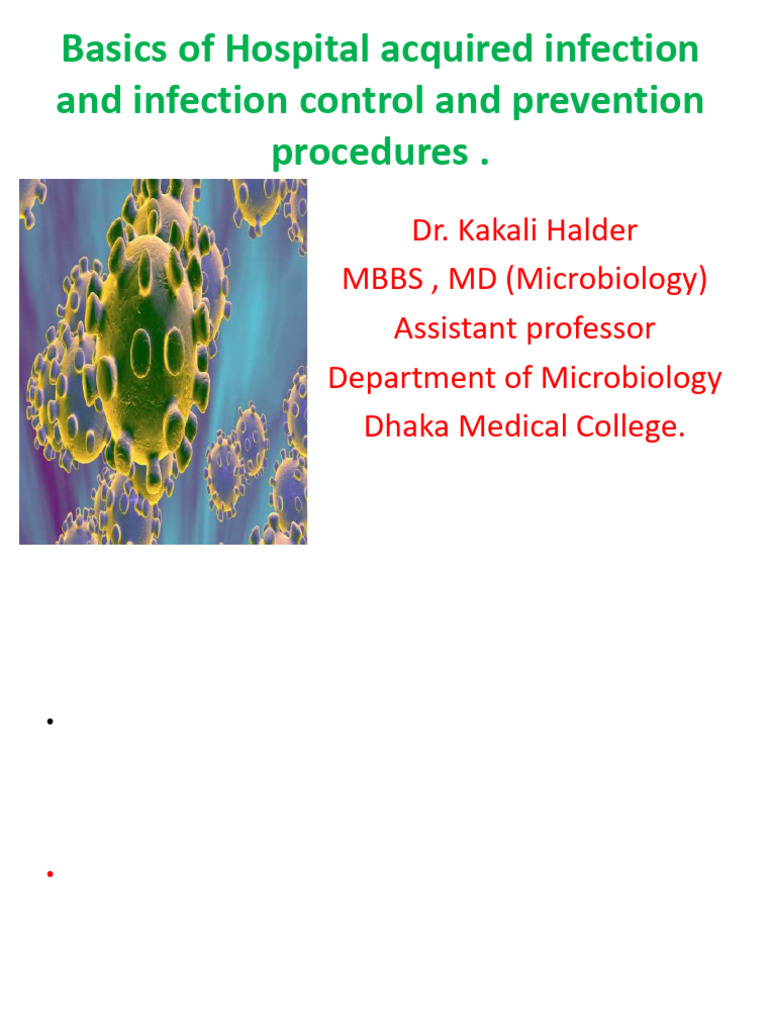 Nosocomial Infections | PDF | Hospital Acquired Infection | Hand Washing