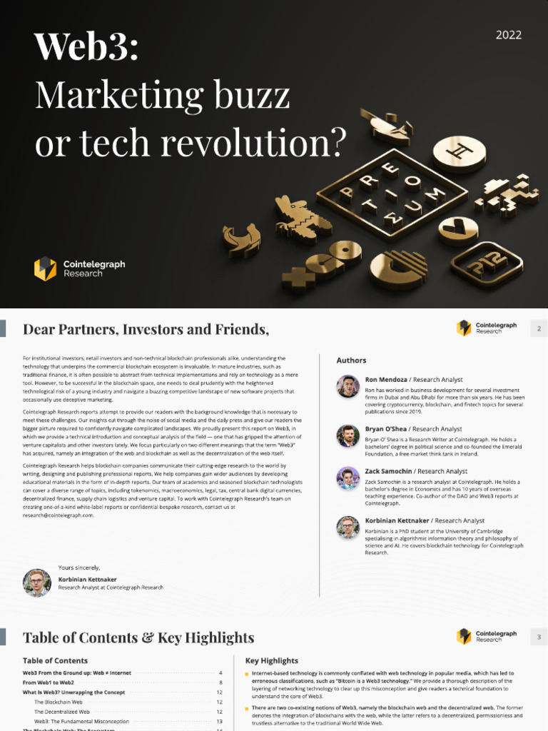 Decoding Web3 Marketing Hype Game Change by Cointelegraph | PDF | Internet  Protocol Suite | World Wide Web