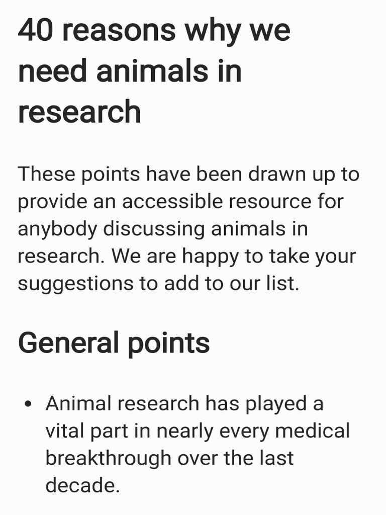 Animal Testing | PDF