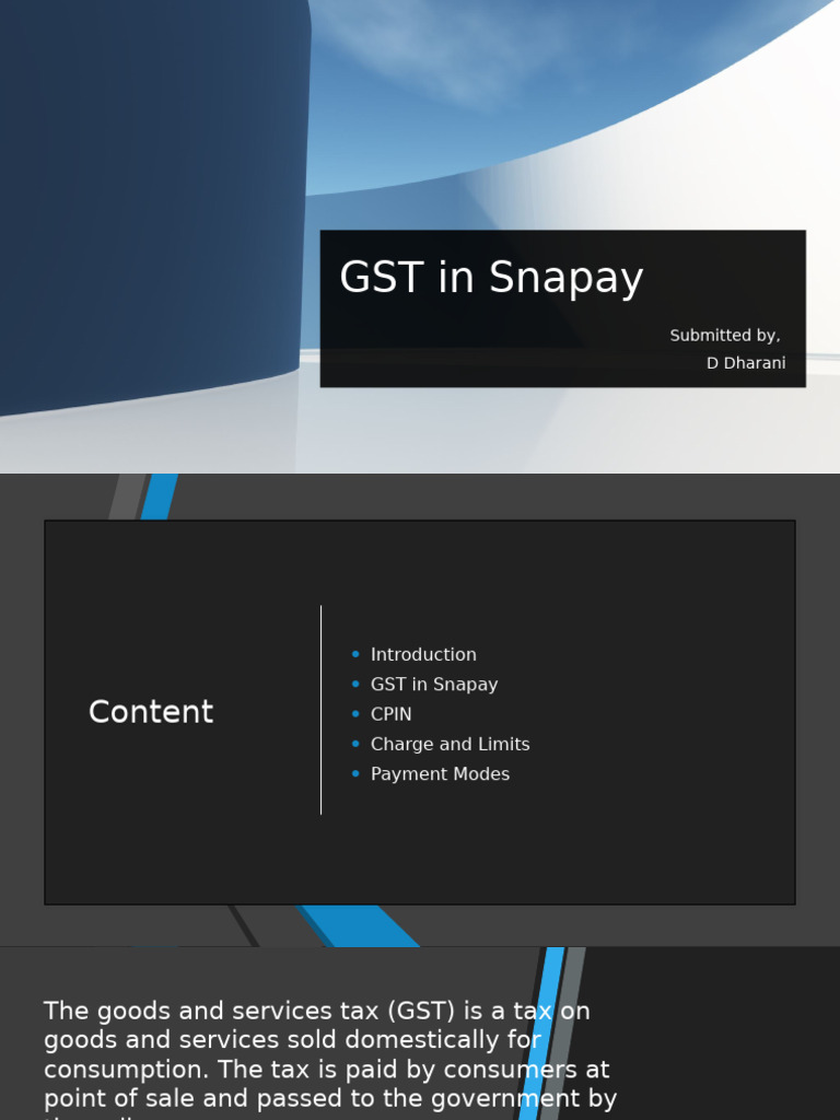 GST Payment Guide for Snapay Users | PDF