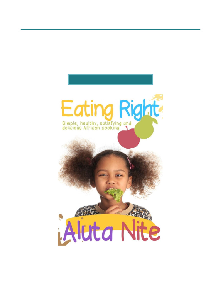 Final Chance Eating Right 2nd Edition Instant PDF Download | PDF ...