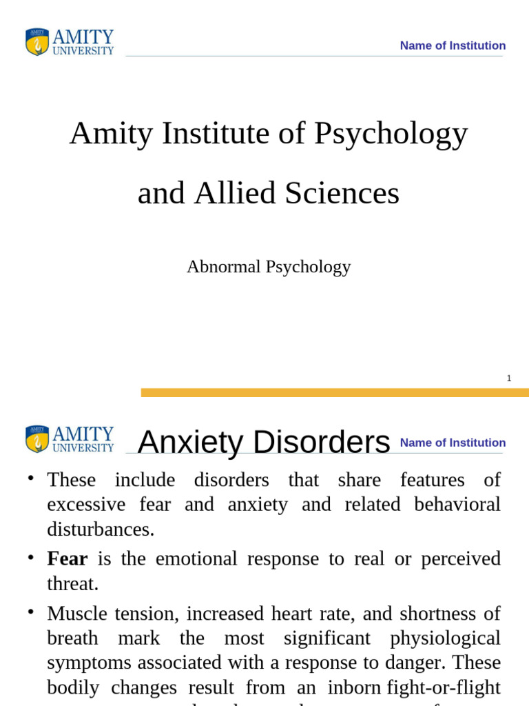 Understanding Anxiety Disorders Overview | PDF | Anxiety | Mental Disorder