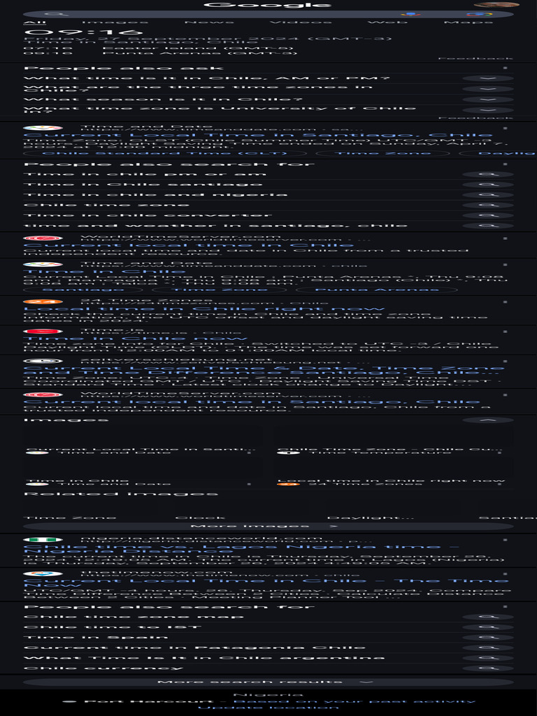Current Local Time in Chile | PDF | Geography | Spacetime