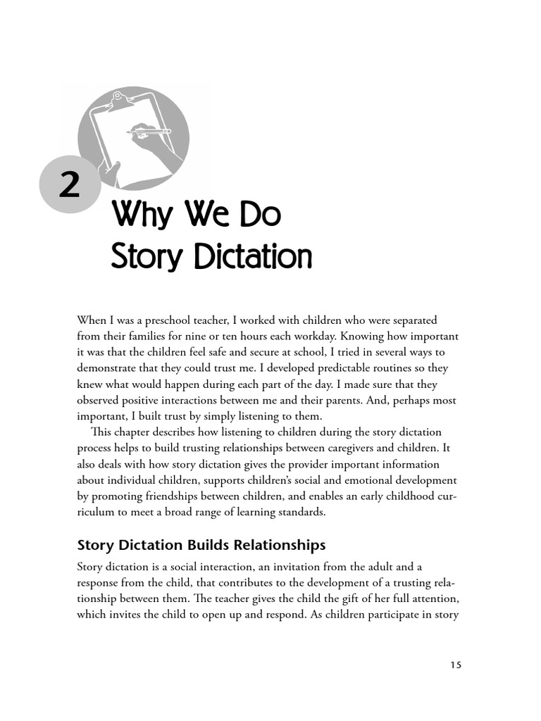 dictation for class 3 story