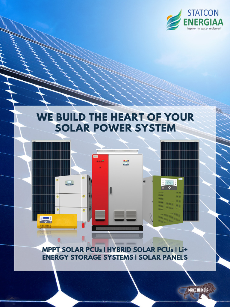 Solar Inverter Range Catalogue Statcon Energiaa | PDF | Solar Power ...