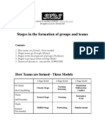Stages in Formation of Groups