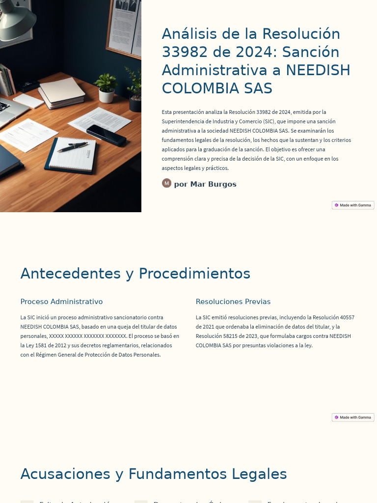 Analisis de La Resolucion 33982 de 2024 Sancion Administrativa A ...