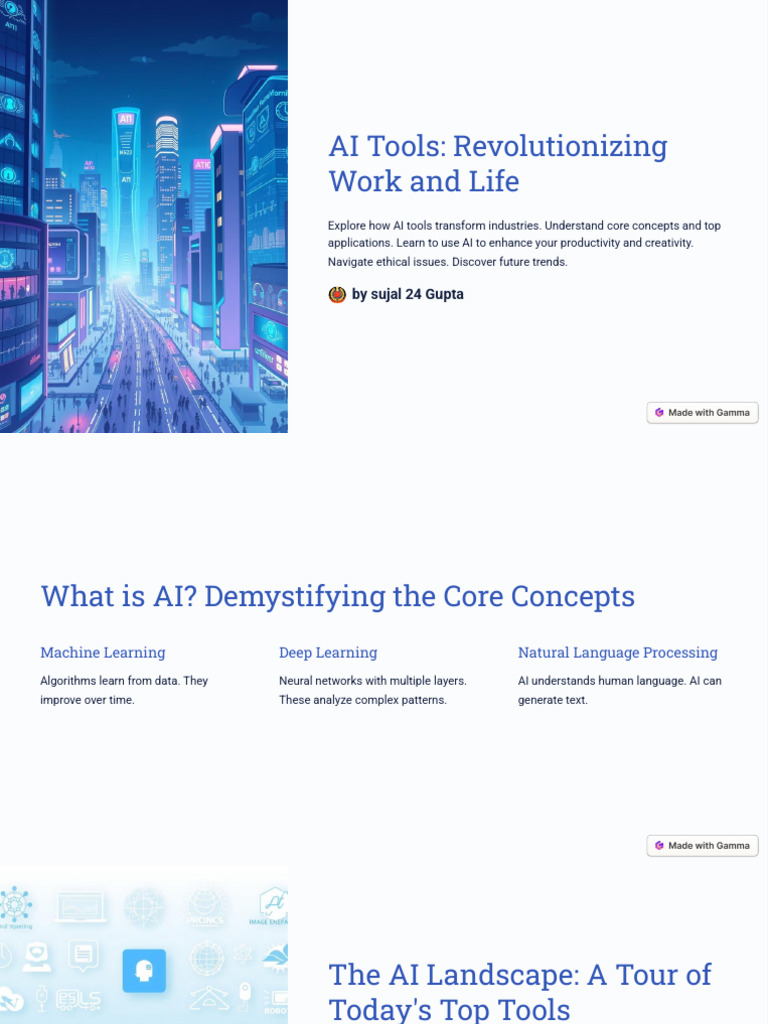 AI Tools Revolutionizing Work and Life | PDF | Artificial Intelligence ...