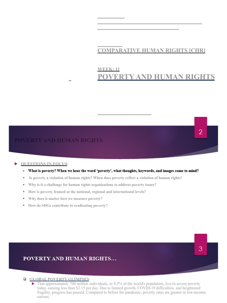 Poverty's Impact on Human Rights | PDF | Poverty | Poverty & Homelessness