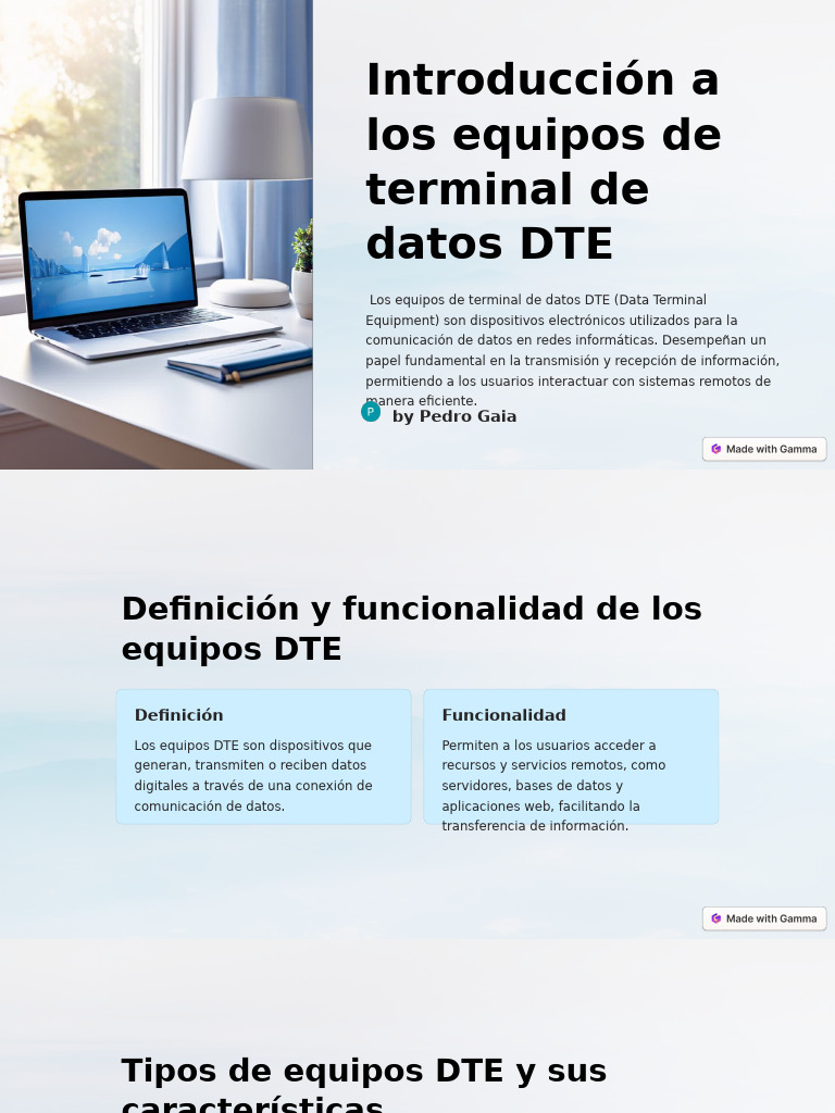 Introduccion A Los Equipos de Terminal de Datos DTE | PDF | Red de ...