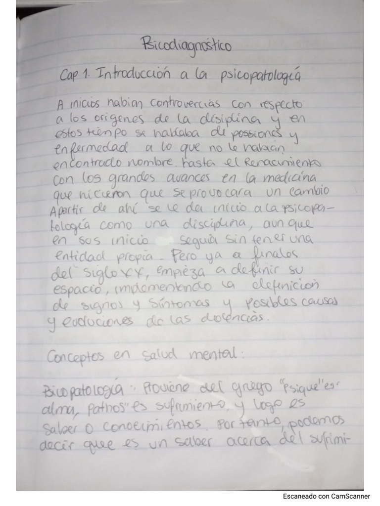 Cap.1 Introducción A La Psicopatologia | PDF