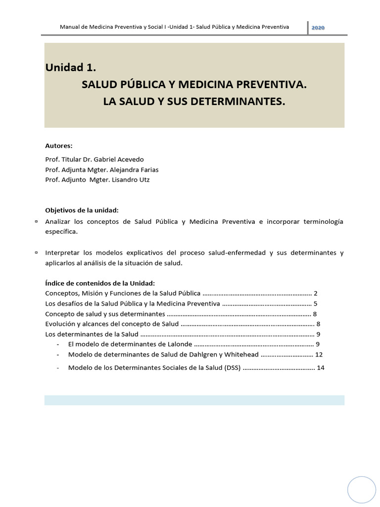 Salud Pública y Medicina Preventiva | PDF | Salud pública | Cuidado de ...