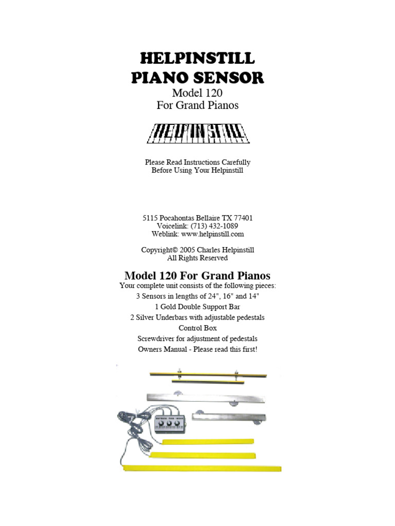 Helpinstill Piano Sensor Installation Guide | PDF | Piano | String Instruments