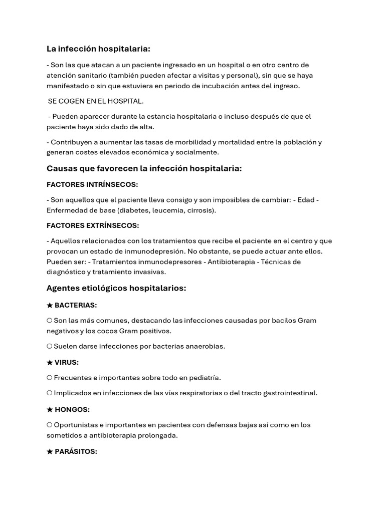 Infecciones Nosocomiales Pdf Infección Adquirida En El Hospital