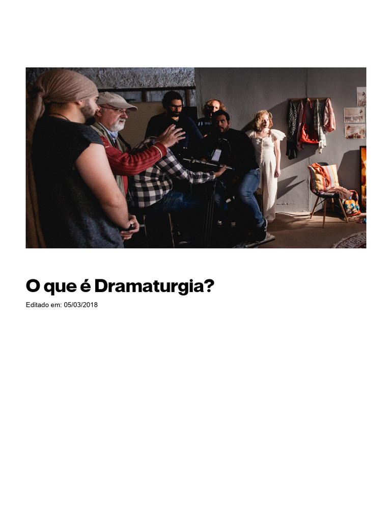 Entenda a Dramaturgia e Suas Raízes | PDF | Aristóteles | Narrativa