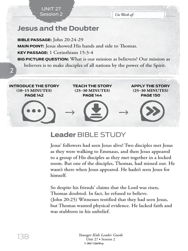 Session2 Leaderguide Younger | PDF | Jesus | Disciple (Christianity)