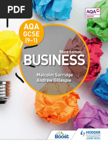 AQA GCSE (9-1) Business, 3rd Edition (Malcolm Surridge, Andrew Gillespie)