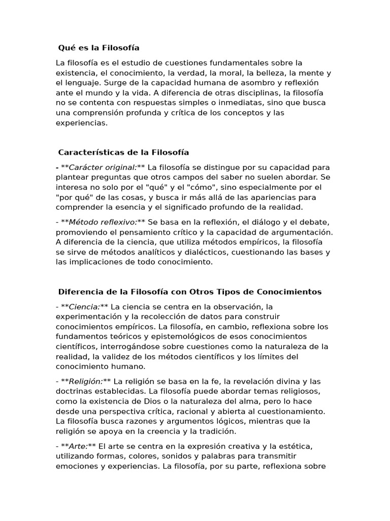 Introducción a la Filosofía y su Método | PDF | Conocimiento | Verdad